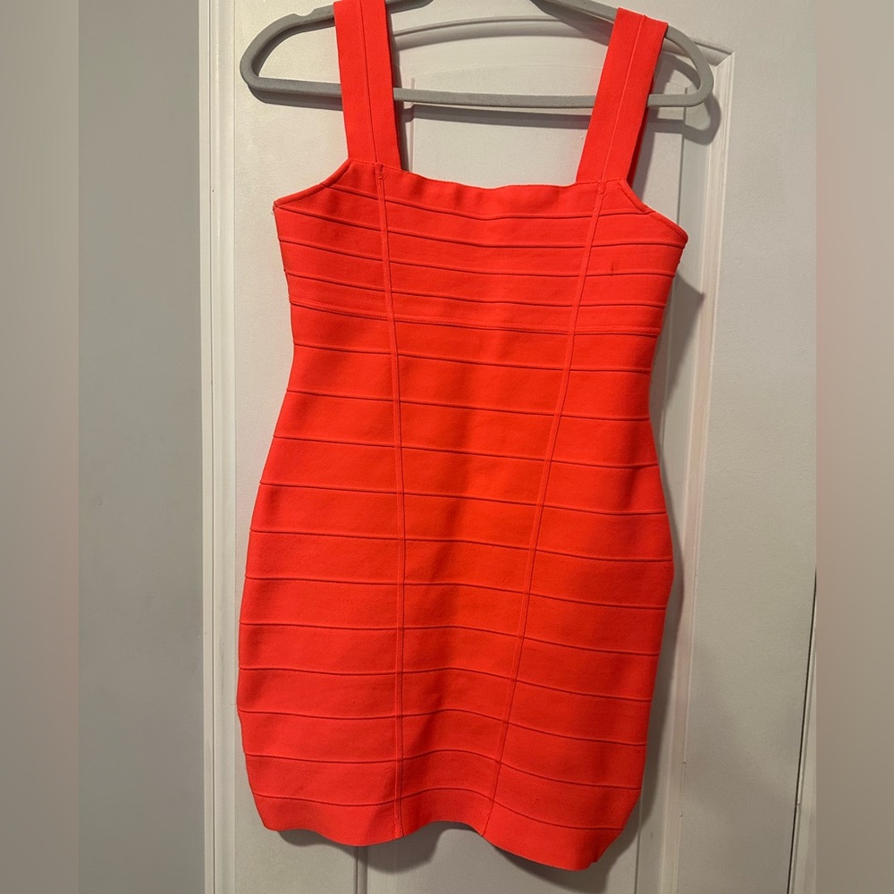 Elegant Red Bandage Dress